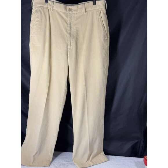 Daniel Cremieux Other - Daniel Cremieux Corduroy Pants Men's 34x32 Straight Leg Khaki Tan
